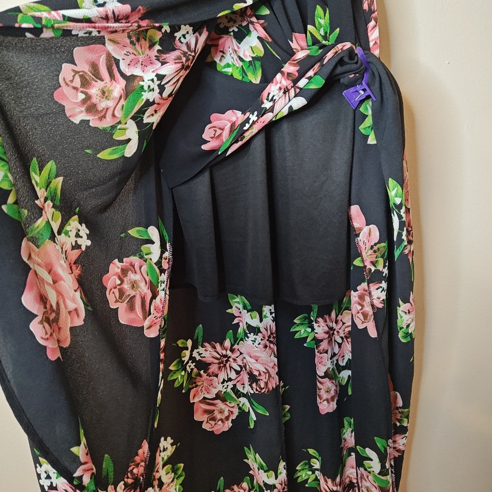 Scobe High-low Faux Wrap Maxi Dress - Picture 9 of 16